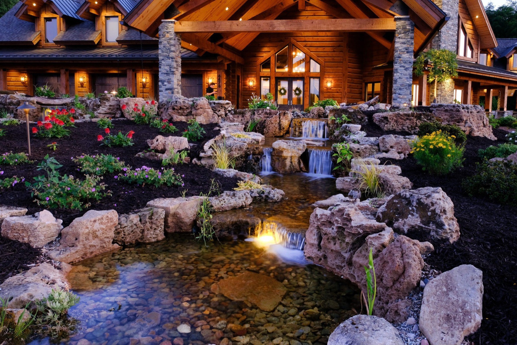 Pondless stream over stone